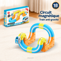 MagLoop 18 pièces — train, boîte, badge et tagline